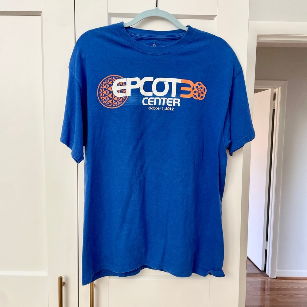 Hanes Royal Blue Disney EPCOT Anniversary Tee
